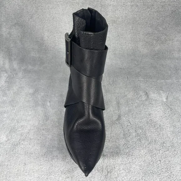 Trippen Leather Buckle Lune Boot Womens Sz 42 US10 Black AMPUTEE RIGHT BOOT ONLY - Picture 5 of 15